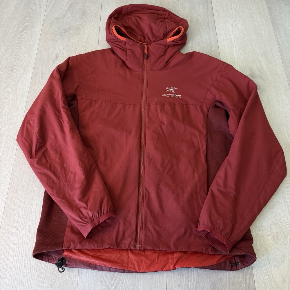 Arc'teryx Atom Hoody Men's L Large Maroon Insulation Jacket Full Zip Hooded